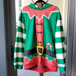 Christmas Sweatshirt Hoodie / Elf Costume